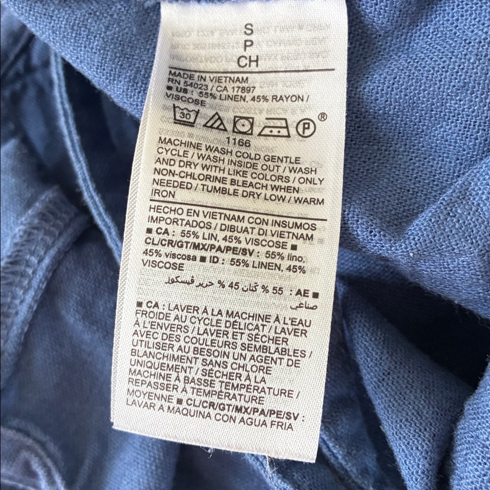 Blue short overalls shortalls boho bohemian hippie cottagecore EUC Old Navy - Picture 7 of 10